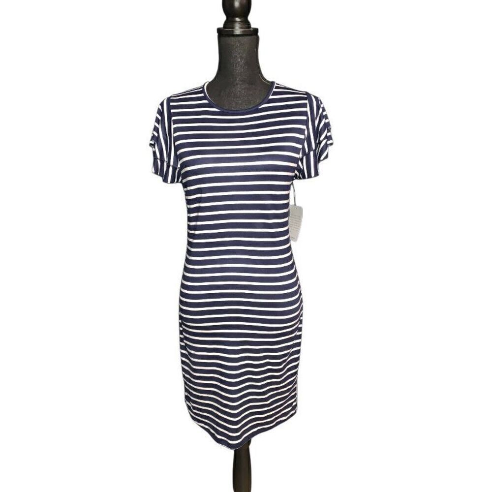 Velvet Torch Striped Casual Dress